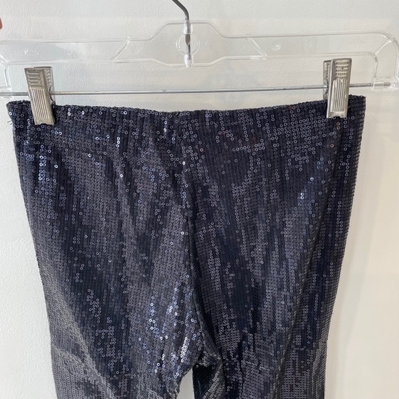 Sequined Leggings Forever 21 Navy Dark Purple XS - Picture 10 of 11